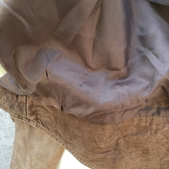 Comint Brown Genuine Leather Jacket Vintage - Picture 3 of 16